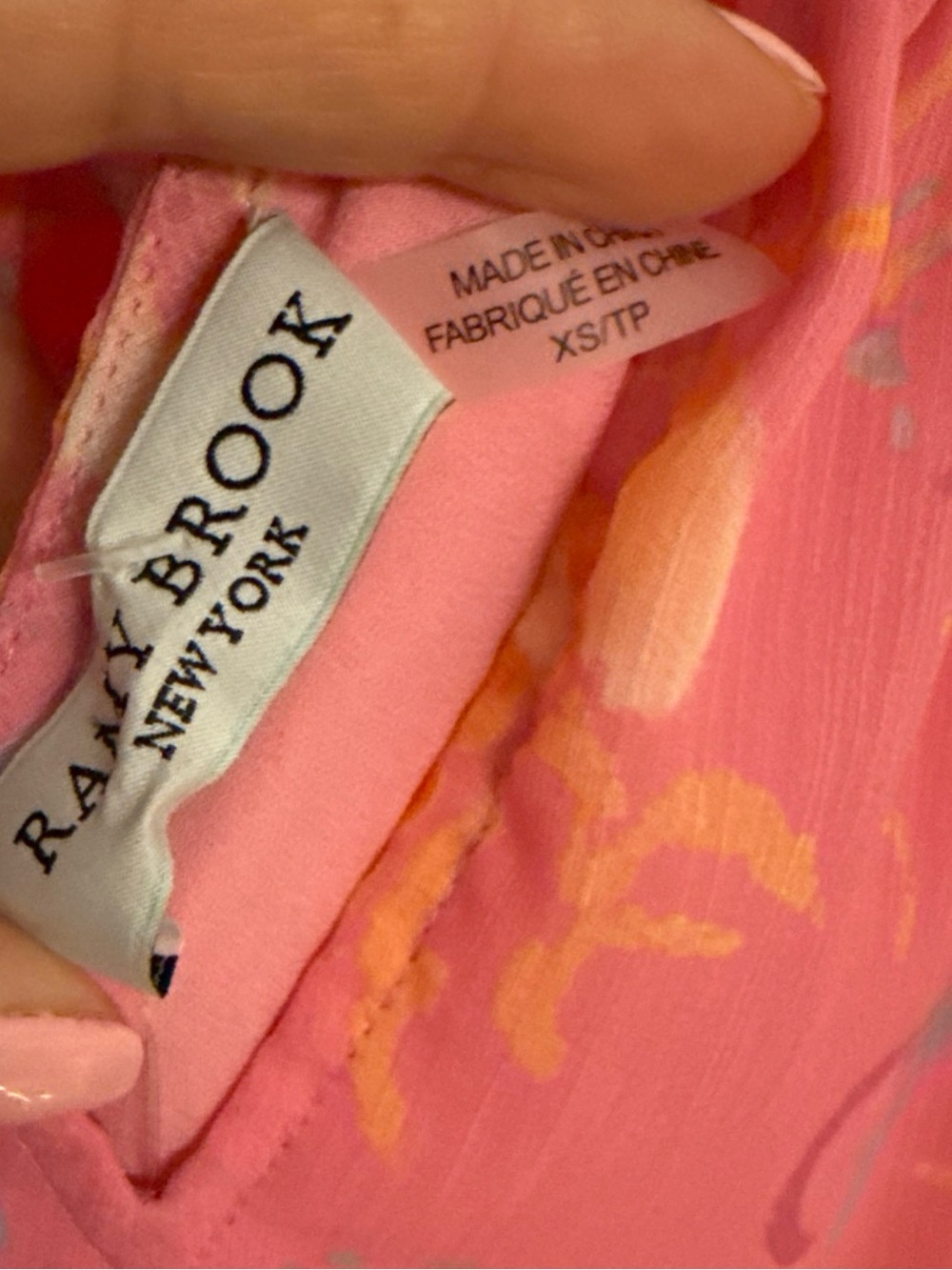 Ramy Brook Harlie Paisley Halter Neck Tank Top, Pink sz XS - Picture 5 of 5